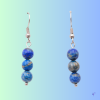 Boucles d'oreilles en lapis lazuli – Image 3