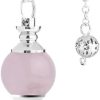 Pendule divinatoire en quartz rose – Image 2