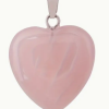 PENDENTIF CŒUR EN QUARTZ ROSE – Image 3