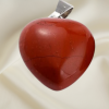 PENDENTIF CŒUR EN JASPE ROUGE (chakra racine)