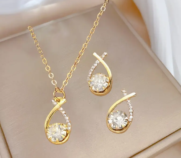 ICHTUS Ensemble collier boucles d’oreilles – Image 3