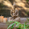 Statuette de méditation : Bouddha doré – Image 2
