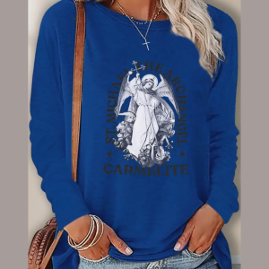 Tee Shirt SAINT MICHEL archange - femme, manches longues