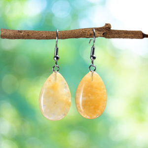 BOUCLES D’OREILLES en citrine