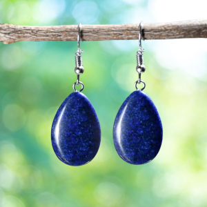 BOUCLES D’OREILLES en lapis lazzuli