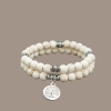 BRACELET EN HOWLITE  BLANCHE