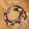 BRACELET 4 FORCES - pierre de soleil, quartz rose, aigue marine & lépidolite – Image 2