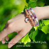 BRACELET 4 FORCES - pierre de soleil, quartz rose, aigue marine & lépidolite – Image 3