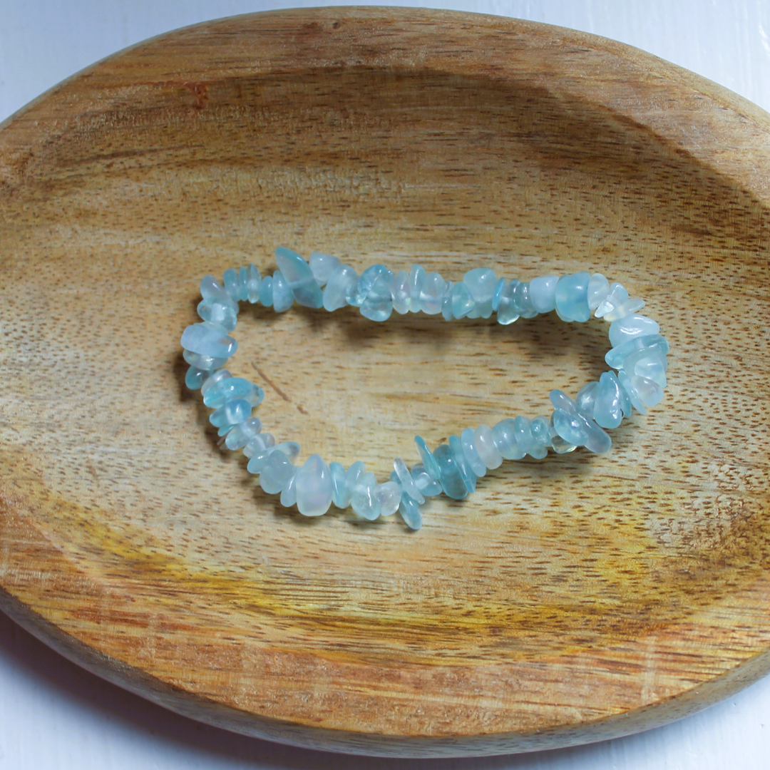 BRACELET EN AIGUE MARINE – chakra de la gorge