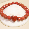 BRACELET EN JASPE ROUGE-BRUN - chakra terre