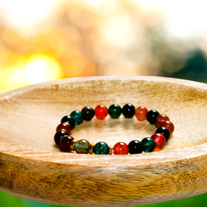 BRACELET EN TOURMALINE MULTICOLORE – guérison & sérénité