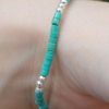 BRACELET EN TURQUOISE – chakra de la gorge – Image 3