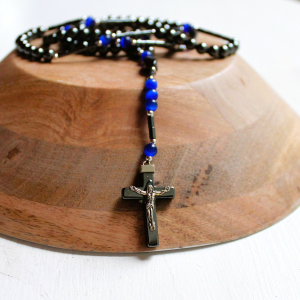 Chapelet en HEMATITE - protection divine