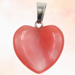 PENDENTIF CŒUR - pierre naturelle