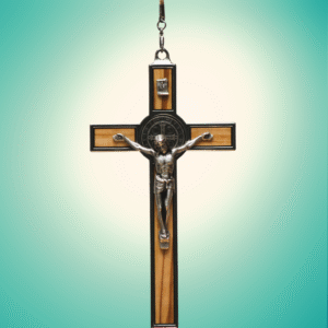 CROIX de Saint BENOIT - grand crucifix à suspendre et pour bénédictions particulières