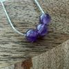 Chaîne en argent & perles d'améthyste – Image 2