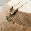 Collier FEUILLE DE GINGKO - perles de jaspe – Image 4