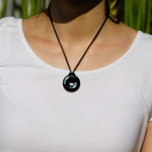 Collier : cercle d'HEMATITE (magnétisme & attraction du Bien)