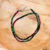 Collier en rubis et zoïsite (apaisement et vitalité retrouvée) - CHAKRAS CŒUR & RACINE – Image 4