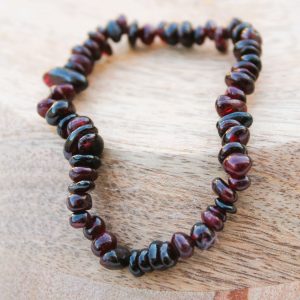 BRACELET BAROQUE en GRENAT