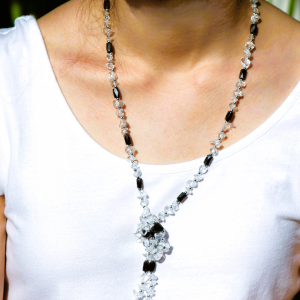 Collier d'attraction  : MAGNETITE & CRISTAL DE ROCHE