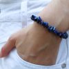BRACELET BAROQUE en LAPIS LAZULI