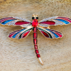 BROCHE LIBELLULE Rouge (vitalité, amour, sexualité)