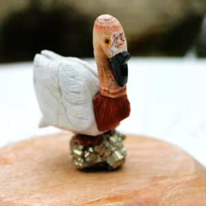 OISEAU EN PIERRES FINES (pélican)