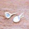 Boucles d'oreilles en pierre de lune - forme "goutte" – Image 2