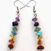 Boucles d'oreilles 7 chakras en pierres naturelles – Image 2