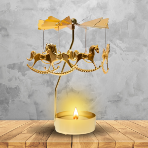 PHOTOPHORE - carrousel de petits chevaux