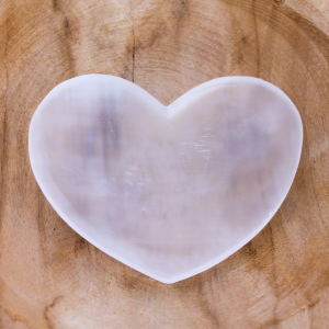 Cœur en SELENITE - décoration, recharge énergétique (Copie)