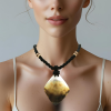COLLIER ETHNIQUE - perles de pierre naturelle et nacre – Image 2