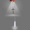 PENDULE EN SELENITE ET CROIX DE SAINT BENOIT – Image 4