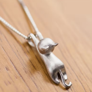 PENDENTIF CHAT - petit chat qui gambade