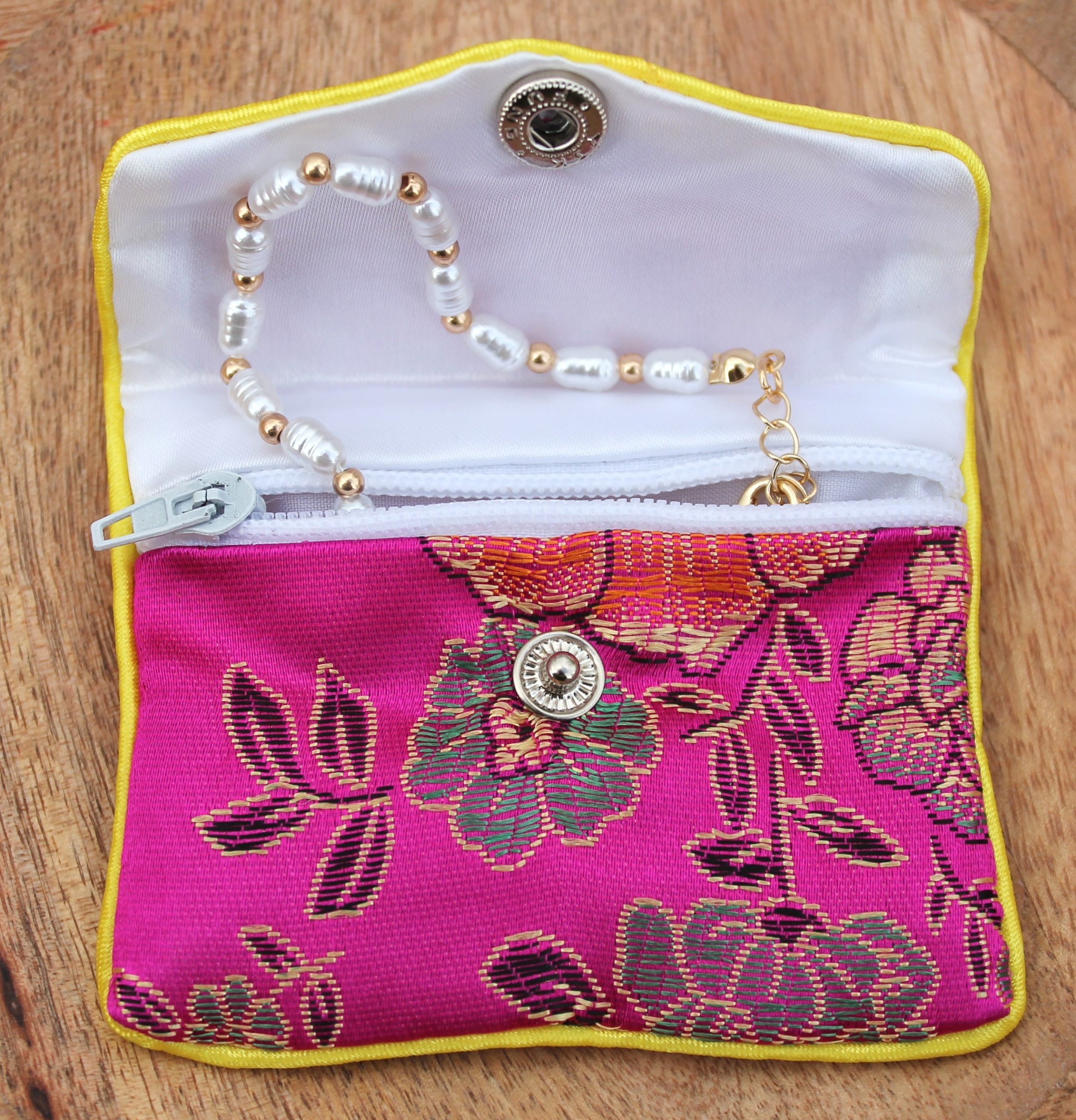 BRACELET en perles Blanc & or – Image 5