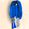 FOULARD-BIJOU bleu profond – Image 2