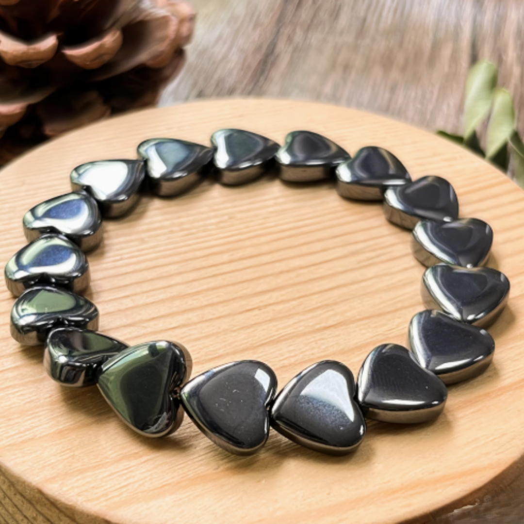 BRACELET CŒUR EN HEMATITE – Image 6