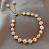 BRACELET en nacre - perles baroques roses – Image 2