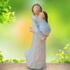 STATUETTE maman portant sa fille dans les bras – Image 2