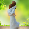 STATUETTE maman portant sa fille dans les bras – Image 3