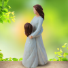 STATUETTE amour d'une maman et de sa fille – Image 3